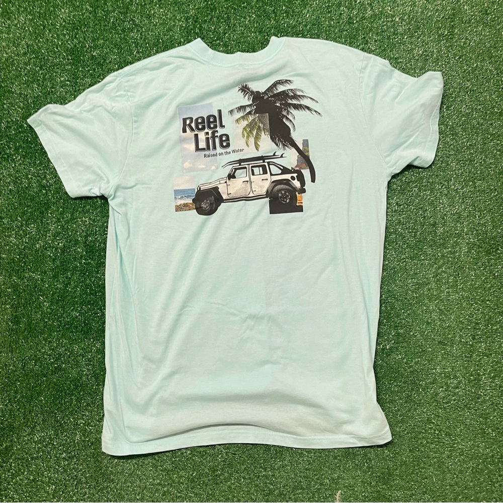 Reel Life Mint Green Short Sleeve Tee